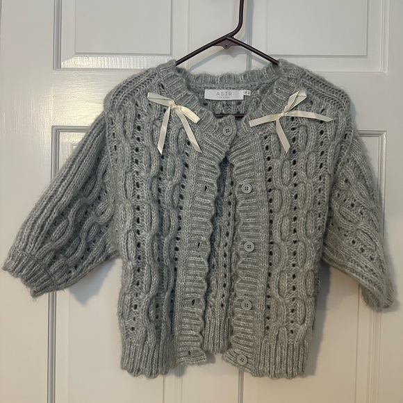 ASTR the Label Bow tie Cardigan - Picture 3 of 3